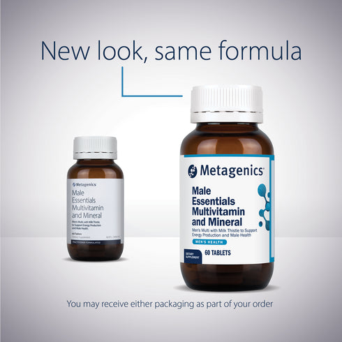 Male Essentials Multivitamin & Mineral 60tabs-Metagenics-Matakana Pharmacy